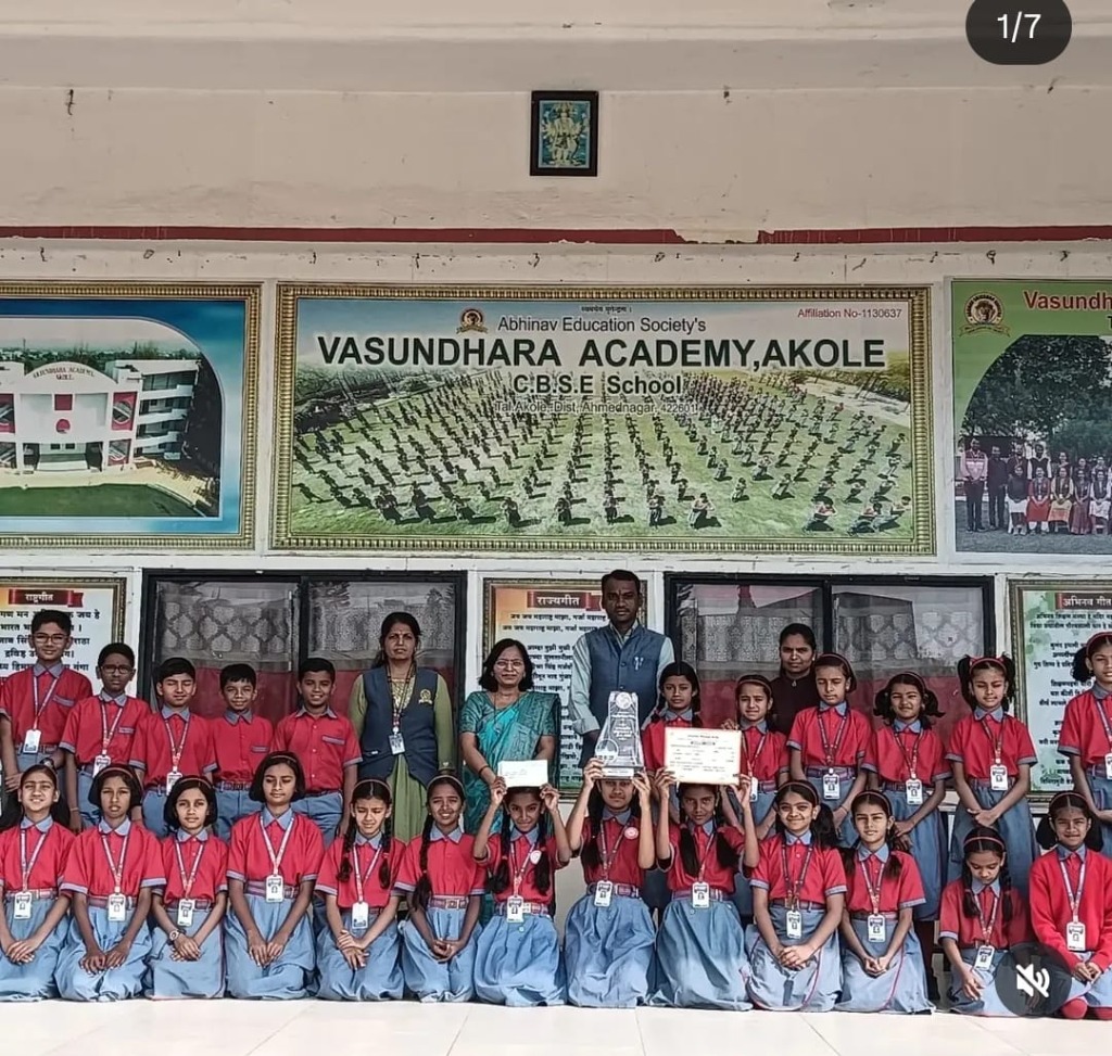 Students engaging in classroom activities at Vasundhara Academy Akole
